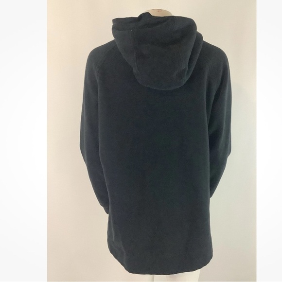 Lululemon Sz 12 Cotton Polyester Pullover Hoodie Black Side Pocket Soft Feel - Picture 4 of 6